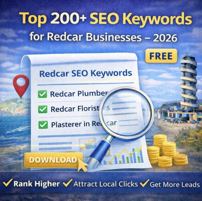 Top 200+ SEO Keywords for Redcar Businesses – 2026 (FREE) feautred image